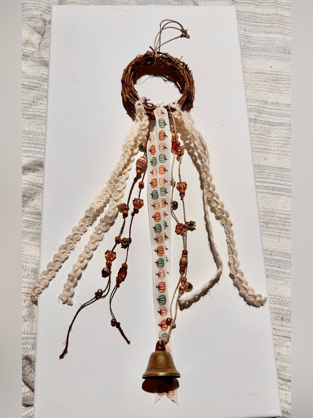 Fall themed Hanging Bell Accent